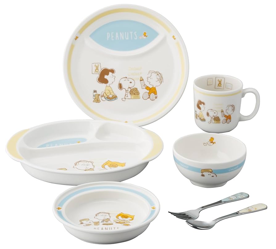 Amazon｜スヌーピー Peanuts 食器7点セット 子供食器 ギフト